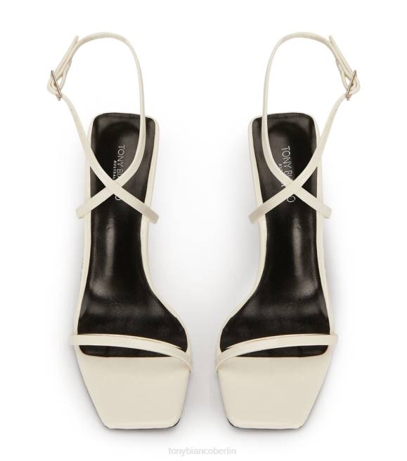 Stöckelschuhe| de Tony Bianco Frauen Naxos-Absätze weißes Lackleder 462448